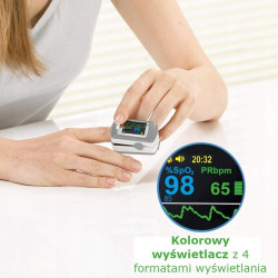 Beurer Pulsoksymetr, kolorowy wyświetlacz z 6 perspektywami obrazowania